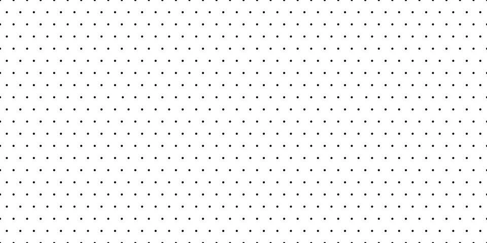 Dotted graph paper with grid. Polka dot pattern, geometric seamless texture for Stock Illustration
