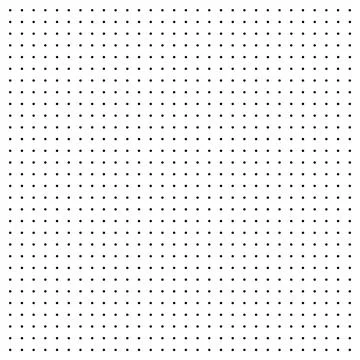 Dotted graph paper with grid. Polka dot pattern, geometric texture for Stock Illustration