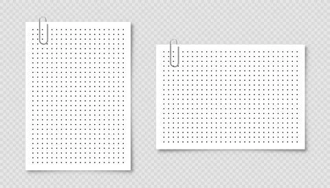 Dotted graph paper with grid. Polka dot pattern, geometric texture for Stock Illustration