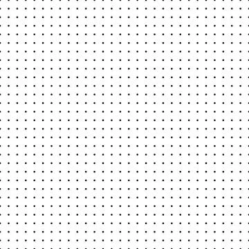 Dotted graph paper with grid. Polka dot pattern, geometric seamless texture for Illustrazione stock
