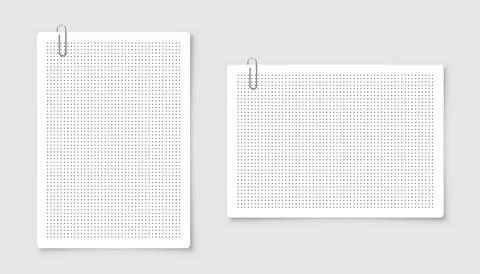 Dotted graph paper with grid. Polka dot pattern, geometric texture for Stock Illustration