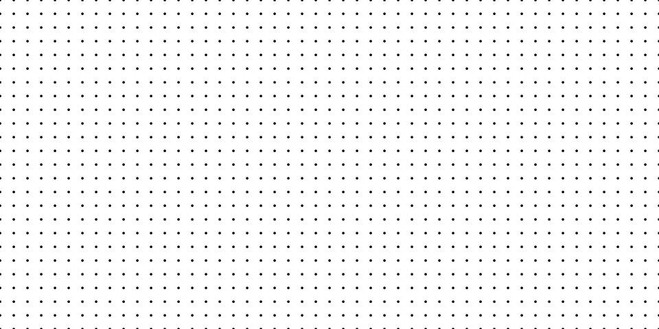 Dotted graph paper with grid. Polka dot pattern, geometric seamless texture for Stock Illustration