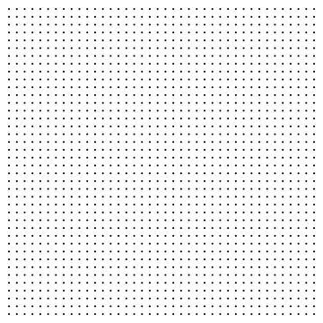 Dotted graph paper with grid. Polka dot pattern, geometric texture for Stock Illustration