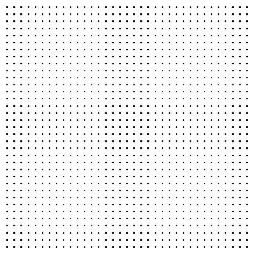Dotted graph paper with grid. Polka dot pattern, geometric texture for Stock Illustration