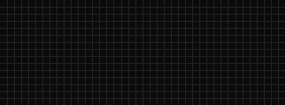 Dotted graph paper pattern. Black bg with dotted grid lines. Backdrop for b.. Stock Illustration