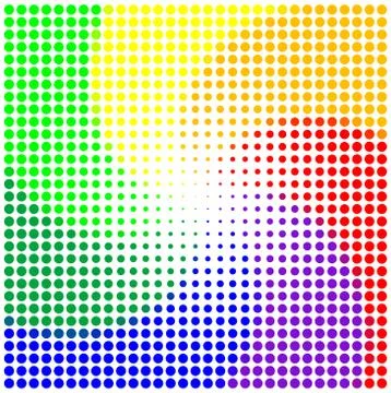 Dotted halftone background Stock Illustration