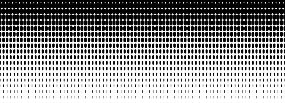 Dotted halftone gradient texture. Fading oval dot background. Repeated dots Illustrazione stock