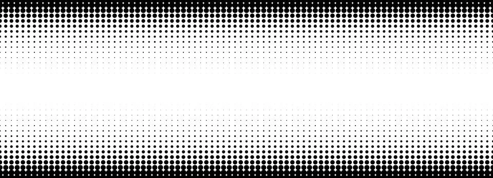 Dotted halftone gradient texture. Fading polka dot background. Repeated dots Stock Illustration