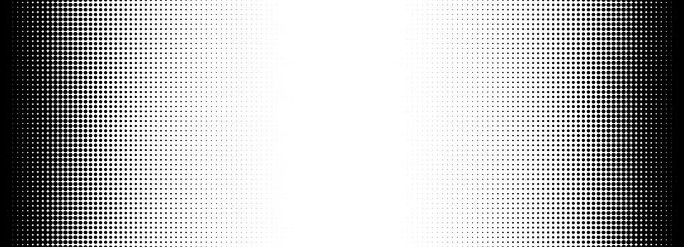 Dotted halftone gradient texture. Fading polka dot background. Repeated dots Stock Illustration