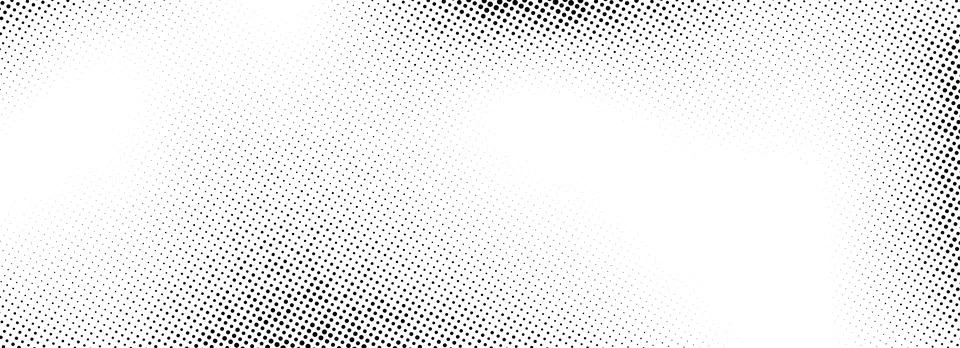 Dotted halftone gradient texture. Fading grunge gradation pattern. Black retro Illustrazione stock