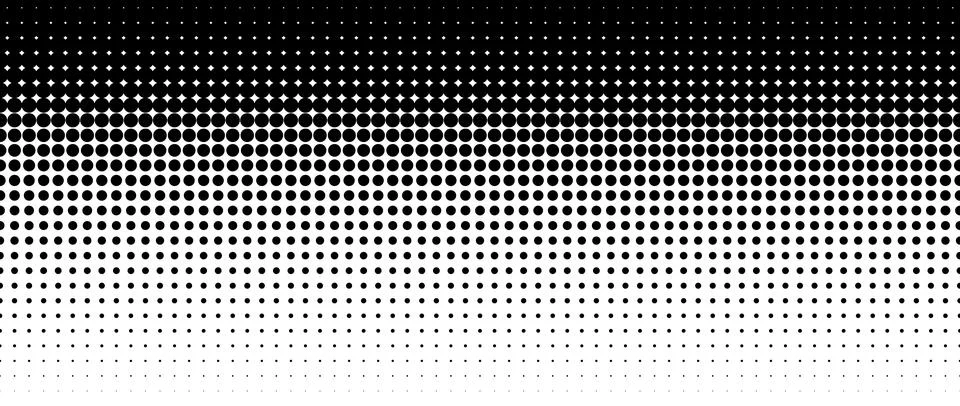 Dotted halftone gradient texture. Vanishing polka dot background. Repeating dots イラスト素材