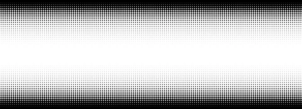 Dotted halftone gradient texture. Vanishing polka dot background. Repeated dots Stock Illustration