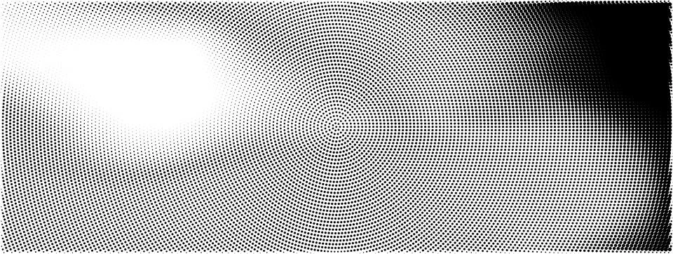 Dotted halftone grainy gradient circle dot texture, abstract noise stipple Stock Illustration