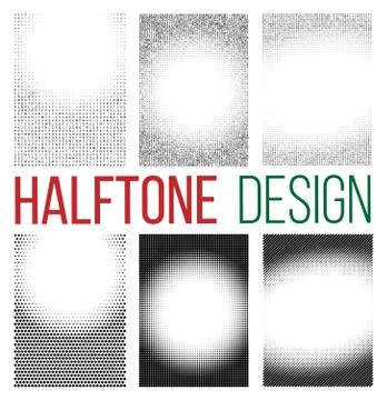 Dotted halftone Stock Illustration