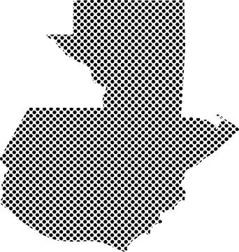 Dotted halftone pattern graphic illustration of the national map shape of G.. Stock Illustration