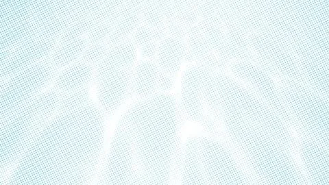 Dotted halftone texture of sun glare on the sea bottom. One blue color vector Stock Illustration