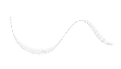 Dotted halftone waves. Flowing wavy lines pattern. Abstract liquid shapes, wave Illustrazione stock