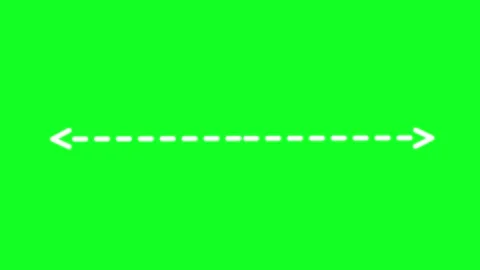 The dotted line arrow shows the area of ??the animated dashed arrow line ri.. Stock Footage 328202495