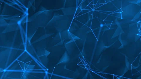 Dotted Line on a blue beautiful Triangle Animation Background Stock Footage 244829713