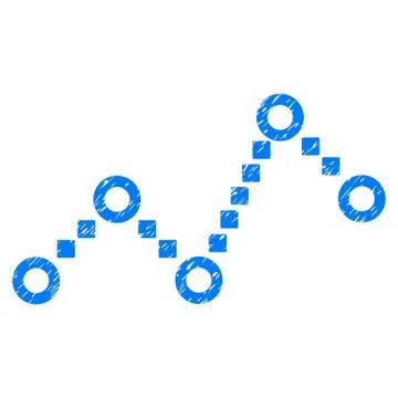 Dotted Line Grainy Texture Icon Ilustración de archivo