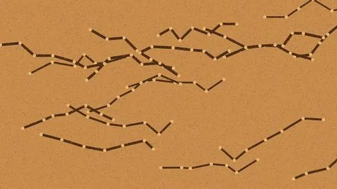 Dotted line pattern on brown textured background イラスト素材