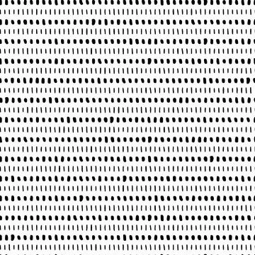 Dotted lines hand drawn seamless pattern Stock Illustration
