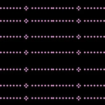 Dotted lining patterns on black background Stock Illustration