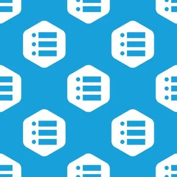 Dotted list hexagon pattern イラスト素材