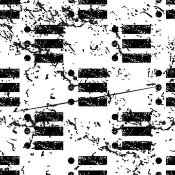Dotted list pattern, grunge, monochrome イラスト素材