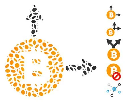 Dotted Mosaic Bitcoin Fork イラスト素材
