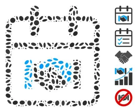Dotted Mosaic Contract Day Illustrazione stock