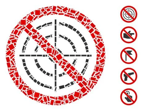 Dotted Mosaic No Aim Stock Illustration