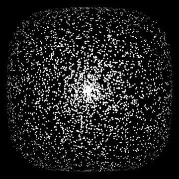 Dotted oval for design project on black - vector illustration Stock Illustration