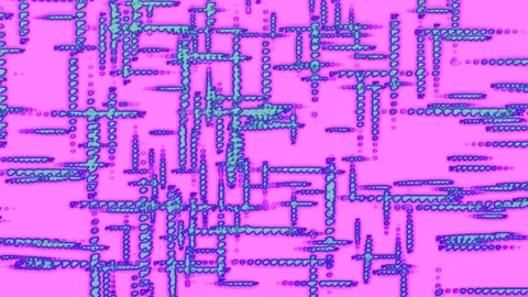 Dotted Pathway Interlock Crisscrossing Line Dot Trails Motion Graphics Video Stock Footage 299972191