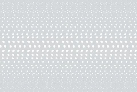 Dotted pattern texture, circle polkadot background. Wavy ripple white texture Stock Illustration