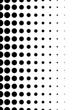 Dotted pattern. Vertically seamless. Dots, halftone background. Stock Illustration