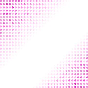 Dotted Pink Background. Halftone Pattern Illustrazione stock