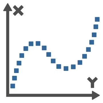 Dotted Plot Vector Toolbar Icon Ilustración de archivo