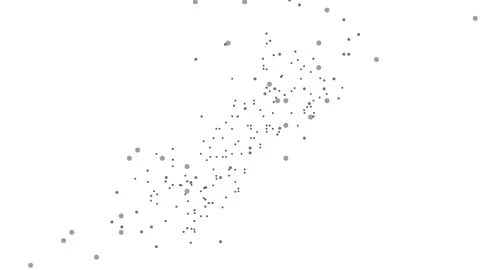 Dotted polka dot pixel particle abstract Dubai map. UAE falling map animation Stock Footage 137510743