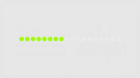 Dotted progress bar flat UI element animation set Stock Footage 340284923