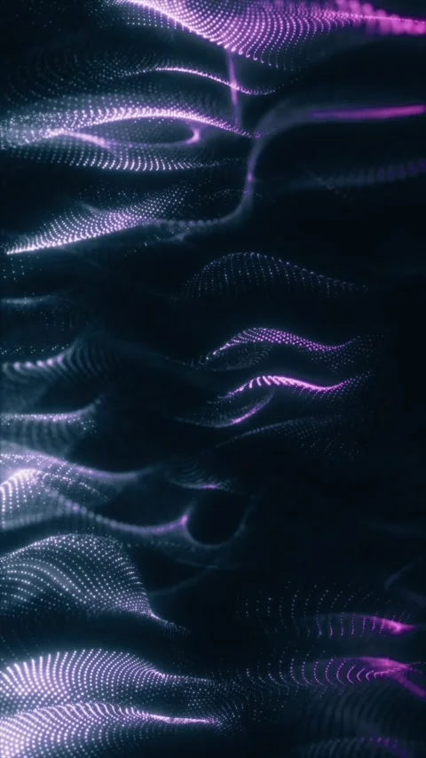 Dotted purple waves create light show. Stock Footage 318832931