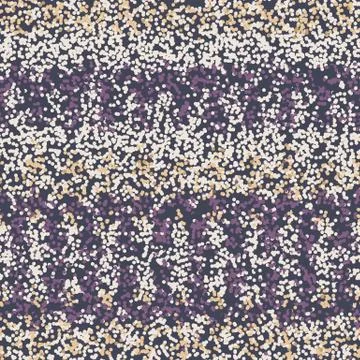 Dotted random bleed stripe variegated background. Seamless pattern in Illustrazione stock