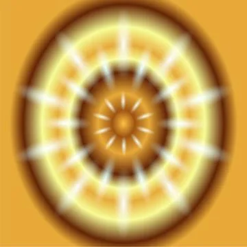 Dotted ray circular light Vector gold Background Stock Illustration