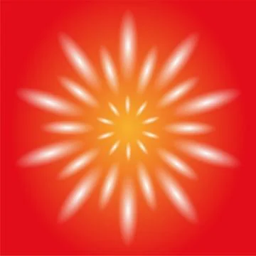 Dotted ray circular light Vector orange Background Stock Illustration