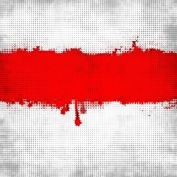 Dotted red banner Stock Illustration