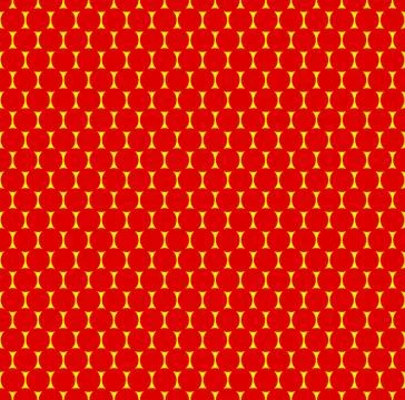 Dotted repeatable popart like duotone pattern. Speckled red yellow pointillis 스톡 일러스트