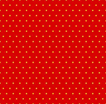 Dotted repeatable popart like duotone pattern. Speckled red yellow pointillis イラスト素材