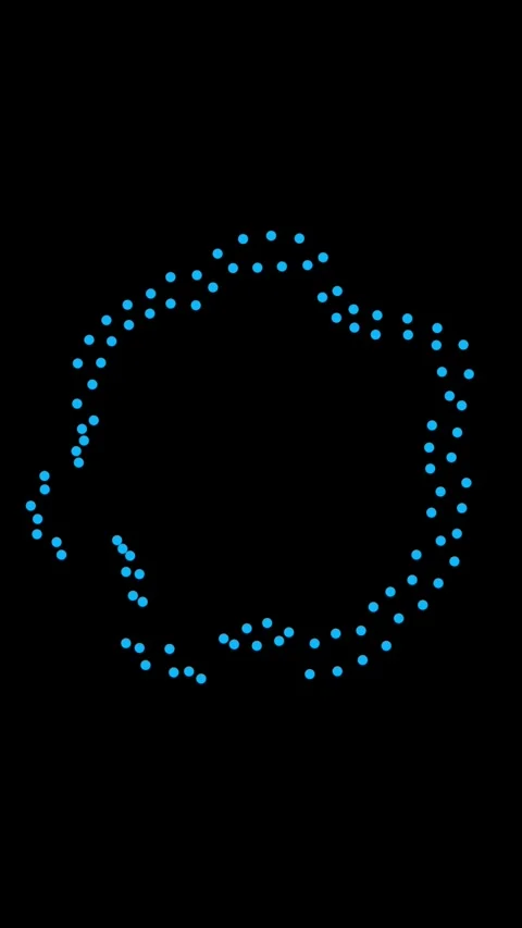 Dotted Ring Double Concentric Circles in Vertical Video Video stock 346415368