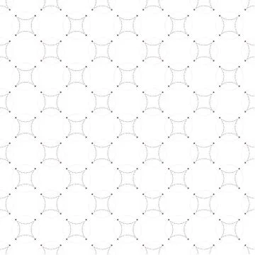 Dotted seamless pattern with circles and nodes. Repeating modern stylish Stock Illustration