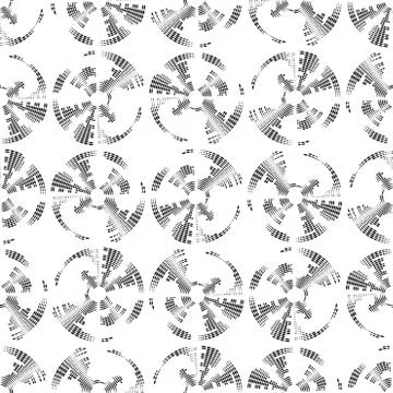 Dotted seamless pattern with circles. Repeating modern stylish geometric Stock Illustration